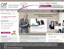 Tablet Screenshot of entreprises.ca-centreouest.fr